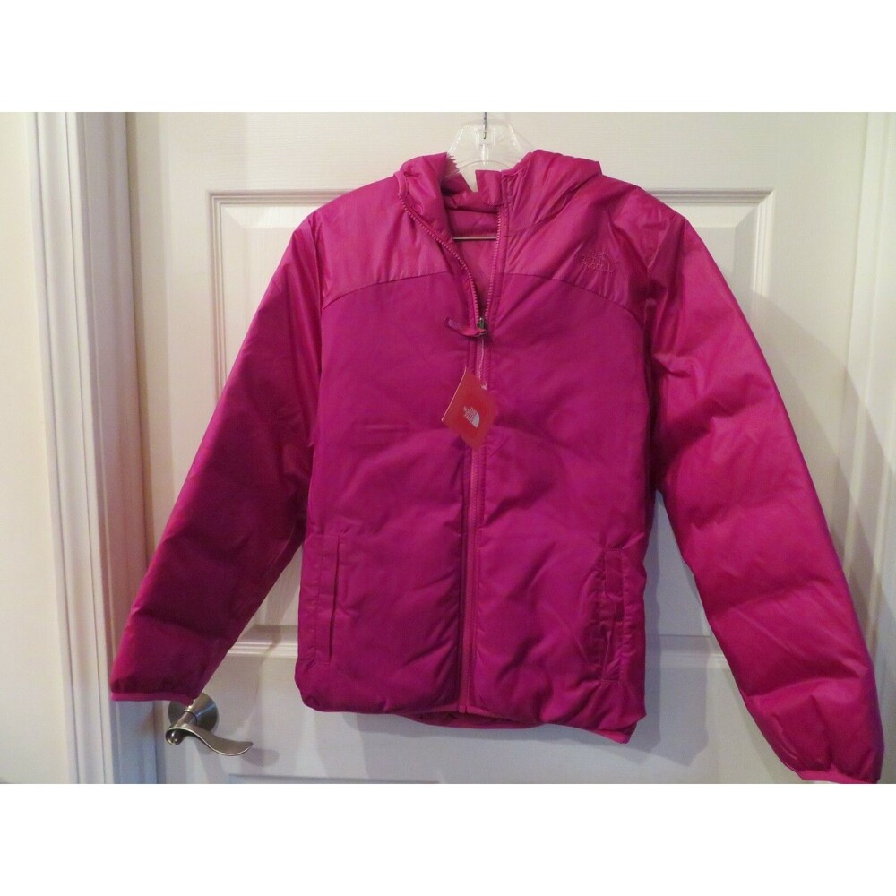 NWT Girls Pink The North Face Luna Reversible Coat, L